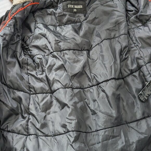 Steve Madden Girl's Winter Coat Size M ( 10-12 ) Black - Picture 13 of 13